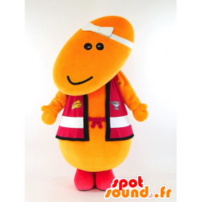 Mascot Karibo oranje man Shinmachi Takasaki - MASFR27288 - Yuru-Chara Japanse Mascottes
