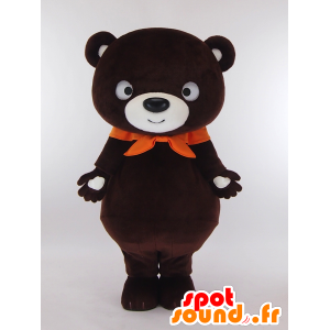 Mascotte brown bear, big brown teddy - MASFR27290 - Yuru-Chara Japanese mascots