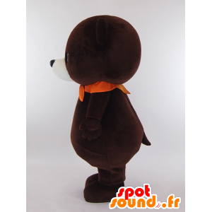 Mascotte d'ours brun, de gros nounours marron - MASFR27290 - Mascottes Yuru-Chara Japonaises