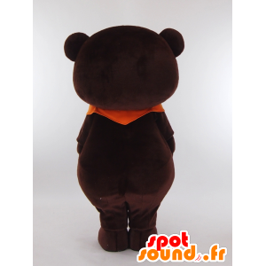 Mascotte Braunbär, großen braunen Teddybären - MASFR27290 - Yuru-Chara japanischen Maskottchen