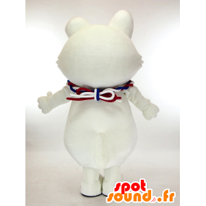 Mascotte de Inu-kko street, chien blanc et rose, très mignon - MASFR27292 - Mascottes Yuru-Chara Japonaises