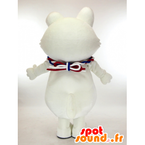 Strada mascotte Inu-kko, cane bianco e rosa, molto carino - MASFR27292 - Yuru-Chara mascotte giapponese