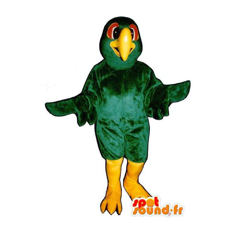 Grön och gul fågeldräkt - Spotsound maskot