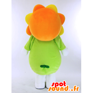 Laranja e gigante Mascot flor amarela verde - MASFR27293 - Yuru-Chara Mascotes japoneses