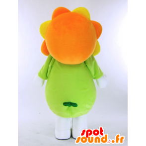 Oranje en groene reus gele bloem Mascot - MASFR27293 - Yuru-Chara Japanse Mascottes