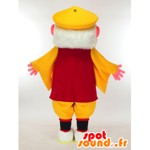 Mascot Kamuten Sinjo, bearded old man in colorful outfit - MASFR27296 - Yuru-Chara Japanese mascots