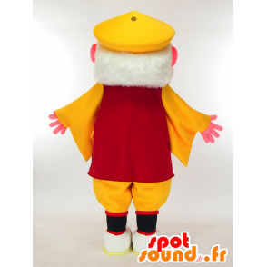 Mascot Kamuten sinjo, bebaarde oude man in kleurrijke outfit - MASFR27296 - Yuru-Chara Japanse Mascottes