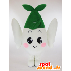 Mascotte de Gurinbo, bonhomme blanc et vert - MASFR27297 - Mascottes Yuru-Chara Japonaises