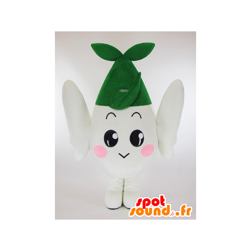 Mascotte de Gurinbo, bonhomme blanc et vert - MASFR27297 - Mascottes Yuru-Chara Japonaises