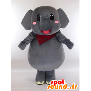 Mascotte de Shiuzo, gros éléphant gris du zoo de Tokuyama - MASFR27298 - Mascottes Yuru-Chara Japonaises