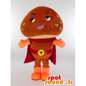 Mascot Tsushimadodonko-kun, a giant brown mushroom - MASFR27299 - Yuru-Chara Japanese mascots