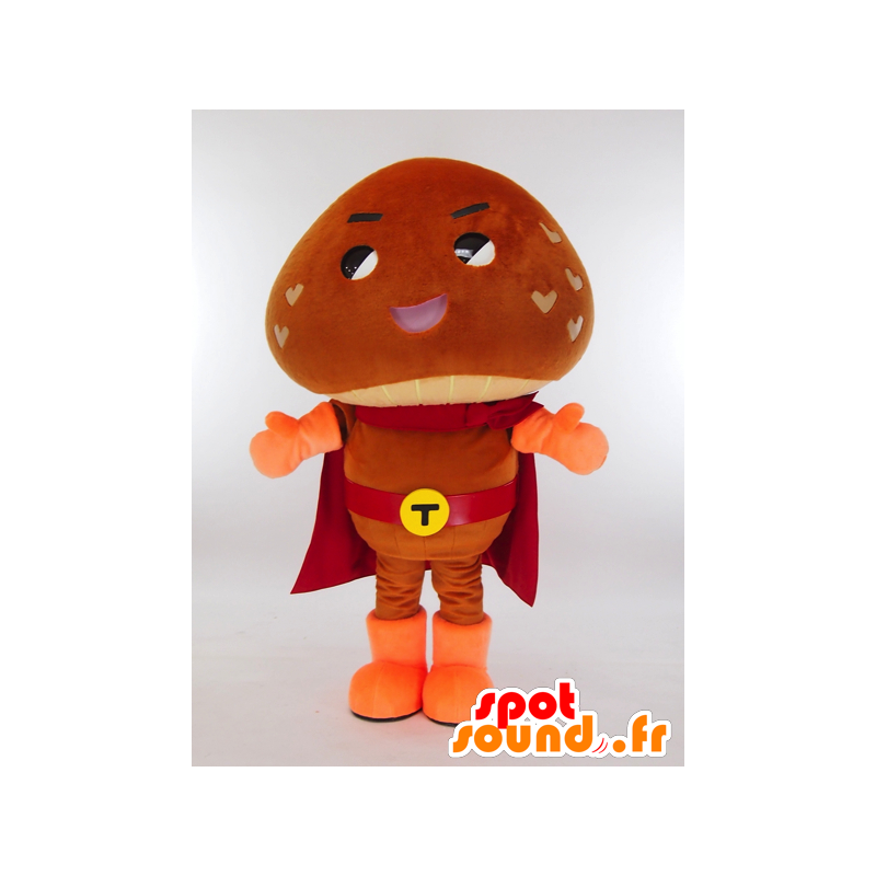 Mascot Tsushimadodonko-kun, a giant brown mushroom - MASFR27299 - Yuru-Chara Japanese mascots