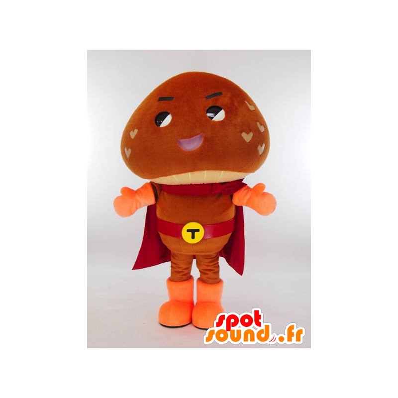 Mascot Tsushimadodonko-κουν, γιγαντιαία καφέ μανιτάρι - MASFR27299 - Yuru-Χαρά ιαπωνική Μασκότ