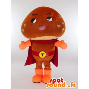 Mascot Tsushimadodonko-kun, a giant brown mushroom - MASFR27299 - Yuru-Chara Japanese mascots