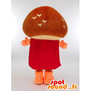 Mascot Tsushimadodonko-kun, a giant brown mushroom - MASFR27299 - Yuru-Chara Japanese mascots