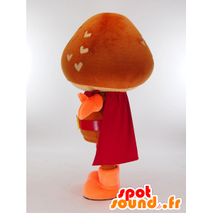 Mascot Tsushimadodonko-kun, a giant brown mushroom - MASFR27299 - Yuru-Chara Japanese mascots