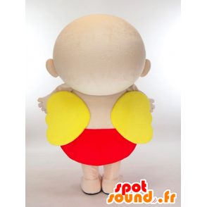 Mascotte baby met rode broek en gele vleugels - MASFR27302 - Yuru-Chara Japanse Mascottes