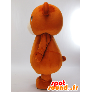 Ku-chan mascot, brown teddy bears, pink and white Kitakyushu - MASFR27303 - Yuru-Chara Japanese mascots