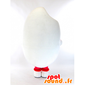 Mascot Paddy Mamoru, hvit fremmed, rød og blå - MASFR27305 - Yuru-Chara japanske Mascots
