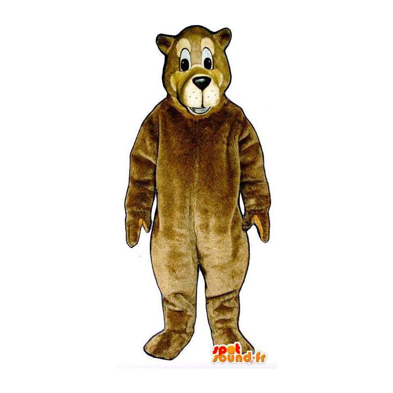 Maskot brunbjørn. Brown Bear Suit - MASFR007045 - bjørn Mascot