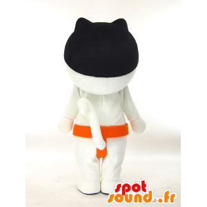 Branco e preto mascote gato, sumo Okayama - MASFR27309 - Yuru-Chara Mascotes japoneses