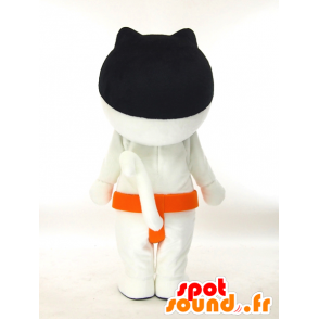 Mascotte de chat blanc et noir, sumo de Okayama - MASFR27309 - Mascottes Yuru-Chara Japonaises