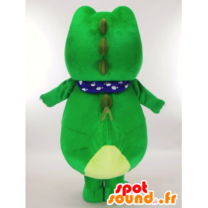 Mascot Saurusukun, groene dinosaurus en erg schattig geel - MASFR27311 - Yuru-Chara Japanse Mascottes