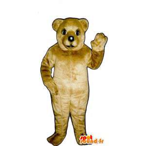 MASCOT béžová medvěd. béžový plyšový kostým - MASFR007046 - Bear Mascot