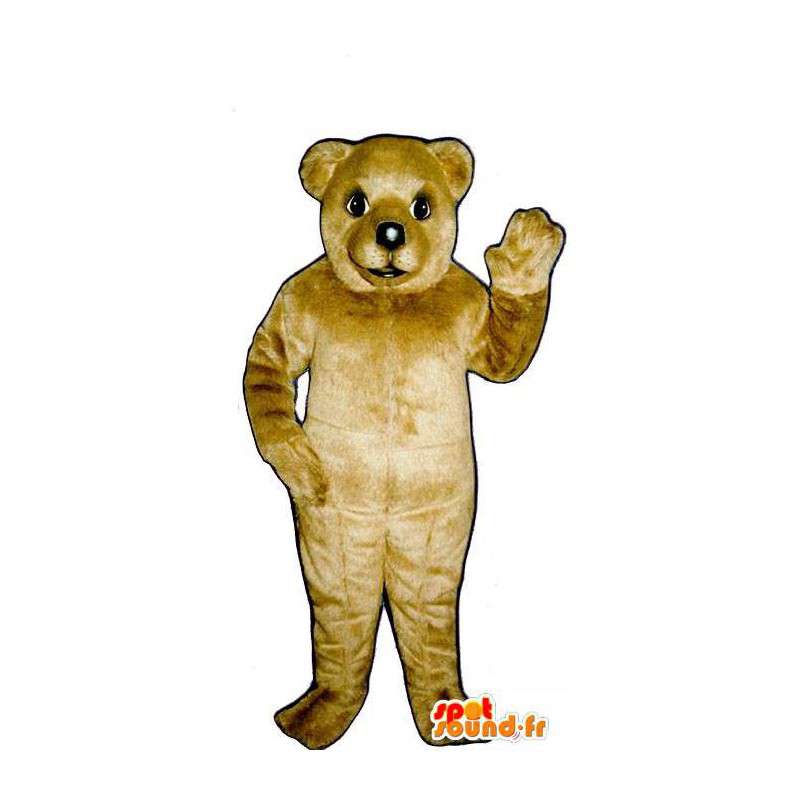 Maskot beige bjørn. beige teddy Costume - Bjørn-maskot - MASFR007046 - SpotSound.fr