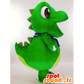 Mascot Saurusukun, vihreä dinosaurus ja erittäin söpö keltainen - MASFR27311 - Mascottes Yuru-Chara Japonaises