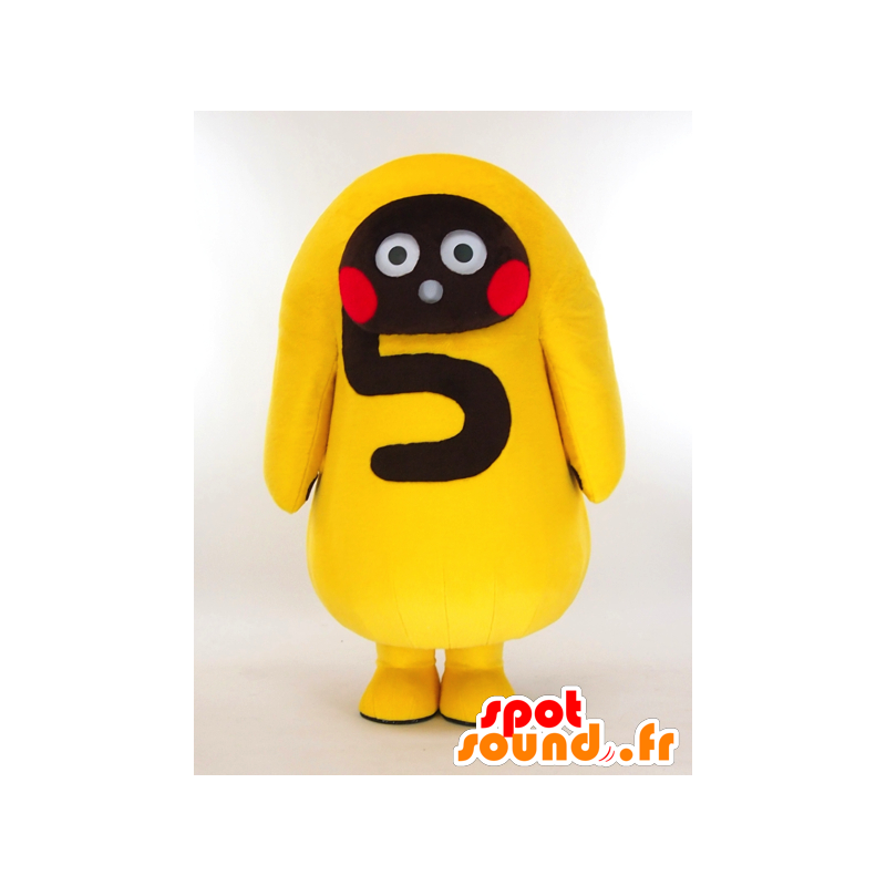 Terebiwakayama mascot, yellow guy with the figure 5 - MASFR27315 - Yuru-Chara Japanese mascots