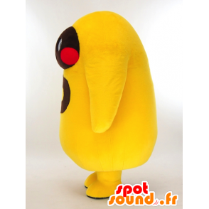 Mascotte de Terebiwakayama, bonhomme jaune avec le chiffre 5 - MASFR27315 - Mascottes Yuru-Chara Japonaises