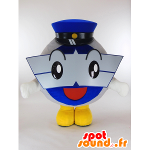 Lucci kun mascotte, rotondo bus a forma di pupazzo di neve, barca - MASFR27316 - Yuru-Chara mascotte giapponese