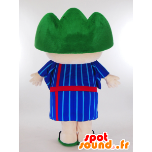 Hakojiro mascotte, vestita di tizio blu con le cuffie - MASFR27318 - Yuru-Chara mascotte giapponese