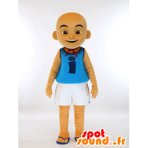 IPIN mascot, bald and tanned boy smiling - MASFR27320 - Yuru-Chara Japanese mascots