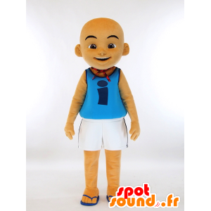 IPIN mascotte, calvo e abbronzato ragazzo sorridente - MASFR27320 - Yuru-Chara mascotte giapponese