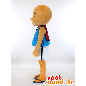 IPIN mascot, bald and tanned boy smiling - MASFR27320 - Yuru-Chara Japanese mascots