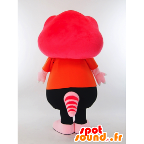 Toirex9 mascot, pink dinosaur dressed in orange and black - MASFR27321 - Yuru-Chara Japanese mascots