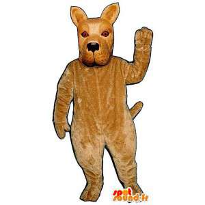 Mascot dog beige realistic - MASFR007049 - Dog mascots