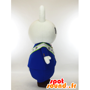 Usami mascot Taro, white rabbit with a suit and tie - MASFR27324 - Yuru-Chara Japanese mascots