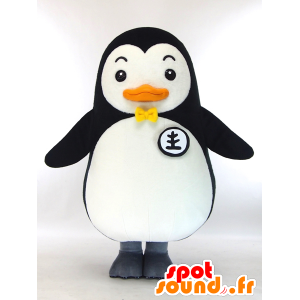 Mascota pingüino chan, negro y pingüino blanco - MASFR27325 - Yuru-Chara mascotas japonesas