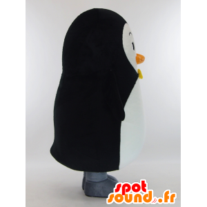 Penguin chan maskot, svartvit pingvin - Spotsound maskot