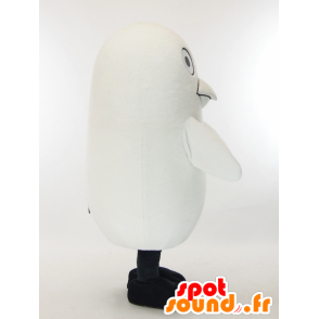 Fantasia de mascote Karashikun, ave branca com fecho éclair - Mascotes Yuru-Chara Japoneses - MASFR27326 - SpotSound.fr