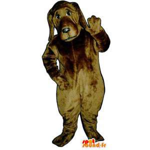 Costume de chien marron. Déguisement de chien réaliste - MASFR007051 - Mascottes de chien
