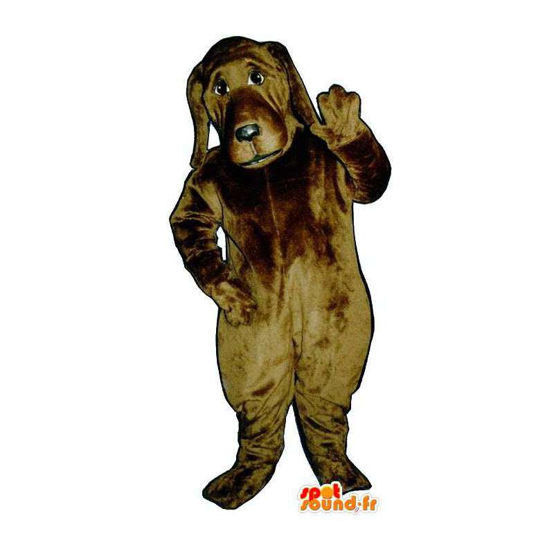Brown costume cane. Costumi cane realistico - MASFR007051 - Mascotte cane