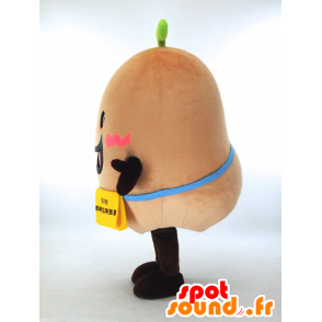 Mascotte de pomme de terre ronde géante et souriante - MASFR27328 - Mascottes Yuru-Chara Japonaises