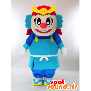 Polícia Mascot Kagawa em azul homem uniformes - MASFR27329 - Yuru-Chara Mascotes japoneses