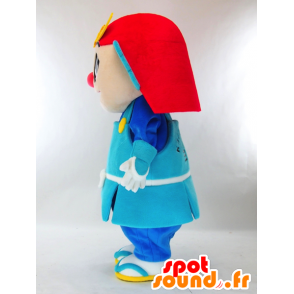 Polícia Mascot Kagawa em azul homem uniformes - MASFR27329 - Yuru-Chara Mascotes japoneses