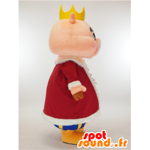 Mascot Butamon King, roze varken gekleed als een koning - MASFR27330 - Yuru-Chara Japanse Mascottes