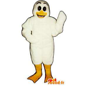 Biała kaczka maskotką. biały garnitur kaczka - MASFR007052 - kaczki Mascot